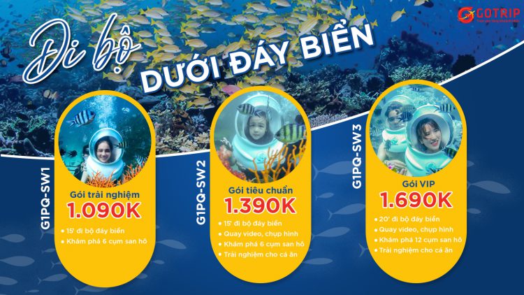 Tour đi bộ dưới đáy biển